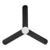 Bündiger Ventilateur de plafond lumineux Luminaires Eglo LED Noir, Télécommandes, Changeur de couleurs