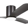 Bündiger Ventilateur de plafond lumineux Luminaires Eglo LED Noir, Télécommandes, Changeur de couleurs