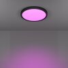 6-Z Plafonnier Luminaires Eglo LED Noir, Changeur de couleurs