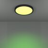 6-Z Plafonnier Luminaires Eglo LED Noir, Changeur de couleurs