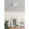 6-Z Plafonnier Luminaires Eglo LED Blanc, Changeur de couleurs
