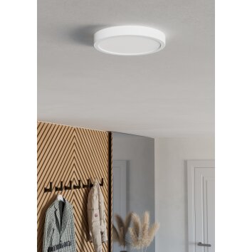 6-Z Plafonnier Luminaires Eglo LED Blanc, Changeur de couleurs