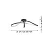 CALAROSSA-Z Plafonnier Luminaires Eglo LED Noir, Changeur de couleurs CALAROSSA-Z Plafonnier Luminaires Eglo LED Noir, Changeur de couleurs