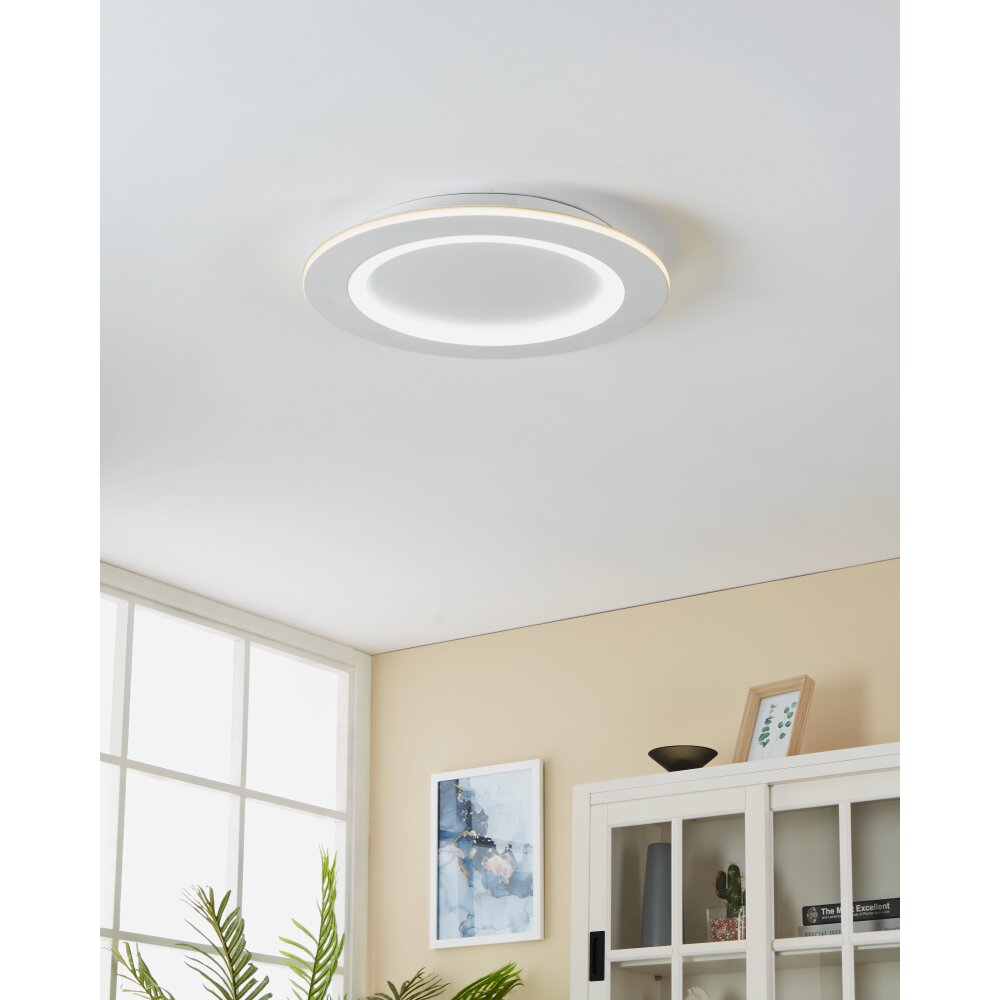 PADROGIANO-Z Plafonnier Luminaires Eglo LED Blanc, Changeur de couleurs main product photo