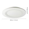 PADROGIANO-Z Plafonnier Luminaires Eglo LED Blanc, Changeur de couleurs