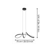 CALAROSSA-Z Suspension Luminaires Eglo LED Noir, Changeur de couleurs CALAROSSA-Z Suspension Luminaires Eglo LED Noir, Changeur de couleurs