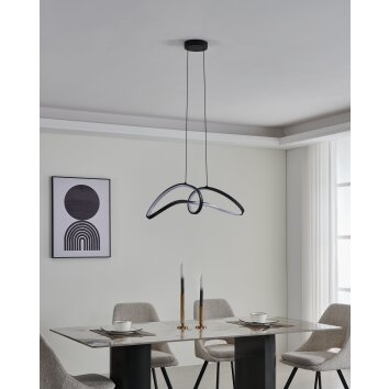 CALAROSSA-Z Suspension Luminaires Eglo LED Noir, Changeur de couleurs CALAROSSA-Z Suspension Luminaires Eglo LED Noir, Changeur de couleurs