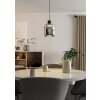 MOLOCHIO-Z Suspension Luminaires Eglo LED Noir, Changeur de couleurs