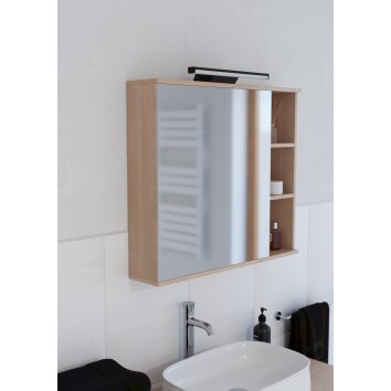 REGELLO-Z Lampe de miroir Luminaires Eglo LED Noir, Changeur de couleurs