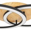 LOMALTAS-Z Plafonnier Luminaires Eglo LED Brun, Noir