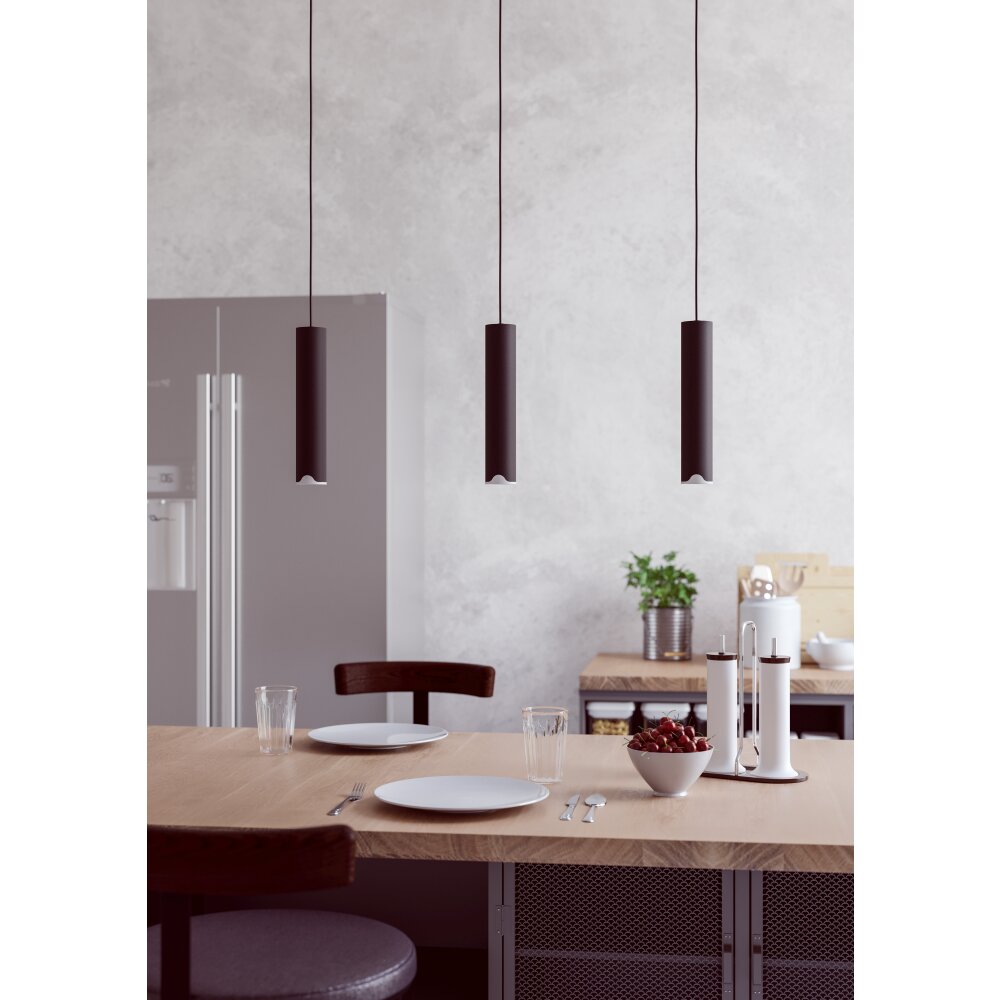 BALAMORTA-Z Suspension Luminaires Eglo LED Noir, Changeur de couleurs main product photo