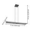 SALVILANAS-Z Suspension Luminaires Eglo LED Noir