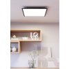 MORADILLO-Z Plafonnier Luminaires Eglo LED Noir, Changeur de couleurs