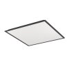 MORADILLO-Z Plafonnier Luminaires Eglo LED Noir, Changeur de couleurs