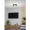 MELITELLO-Z Plafonnier, Spot de plafond Luminaires Eglo LED Noir, Changeur de couleurs