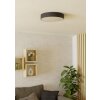 GALLIZZI-Z Plafonnier Luminaires Eglo LED Noir, Changeur de couleurs