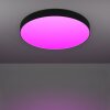 GALLIZZI-Z Plafonnier Luminaires Eglo LED Noir, Changeur de couleurs