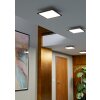 MORADILLO-Z Plafonnier Luminaires Eglo LED Noir, Changeur de couleurs