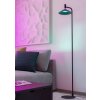 CONOMAVILLA-Z Lampadaire Luminaires Eglo LED Noir, Changeur de couleurs