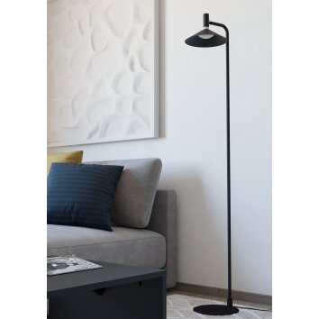 CONOMAVILLA-Z Lampadaire Luminaires Eglo LED Noir, Changeur de couleurs