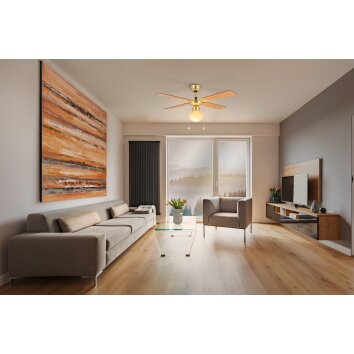 & Ventilateur de plafond lumineux Luminaires Eglo Bruni & Ventilateur de plafond lumineux Luminaires Eglo Bruni