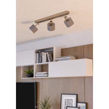 BELLIZZI Plafonnier, Spot de plafond Luminaires Eglo Nickel mat