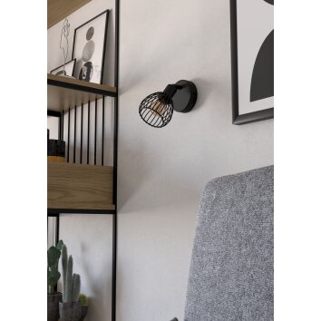 SONNINO Spot de plafond, Applique murale Luminaires Eglo Noir