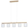 CASTRALVO Suspension Luminaires Eglo Brun, Nickel mat