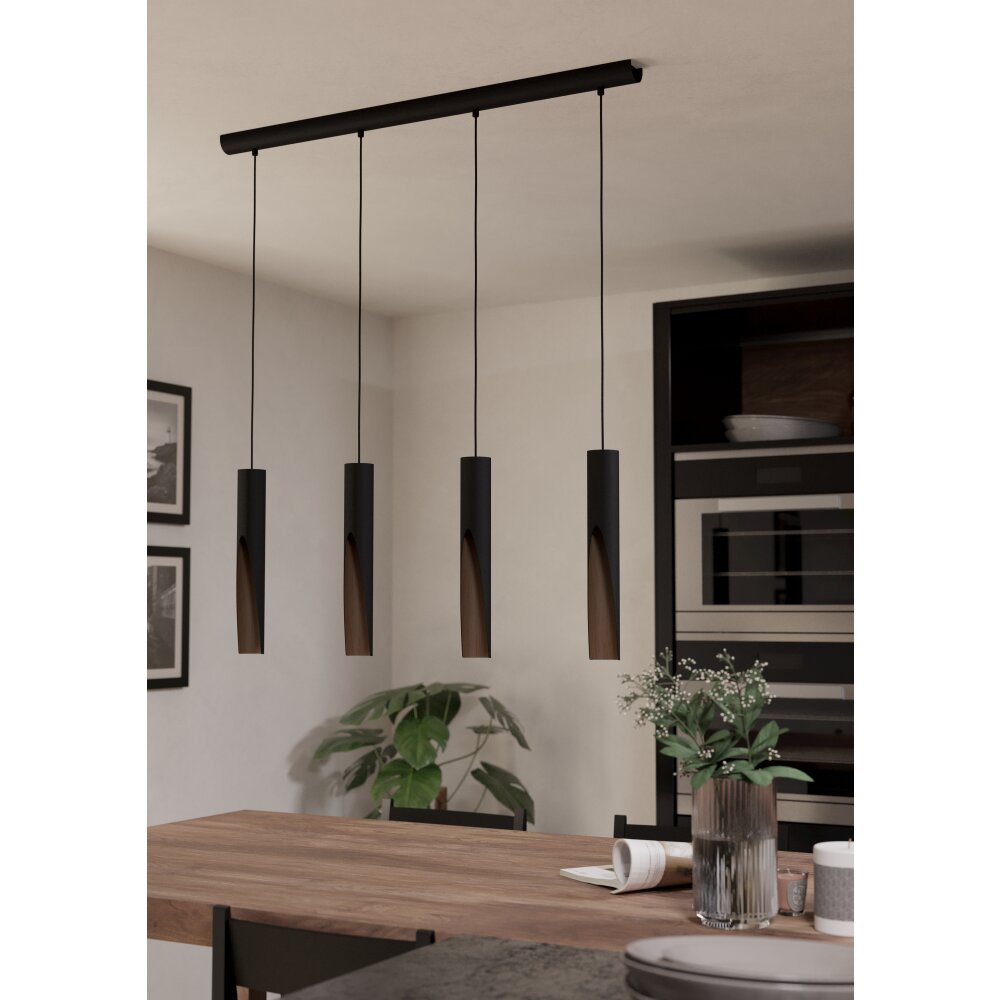BARBOTTO Suspension Luminaires Eglo LED Brun, Noir main product photo