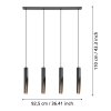 BARBOTTO Suspension Luminaires Eglo LED Brun, Noir