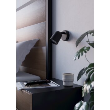 CAMALDOLI Spot de plafond, Applique murale Luminaires Eglo Noir