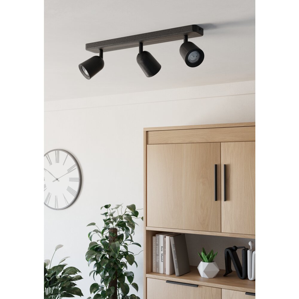 CAMALDOLI Plafonnier, Spot de plafond Luminaires Eglo Noir main product photo
