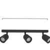 CAMALDOLI Plafonnier, Spot de plafond Luminaires Eglo Noir