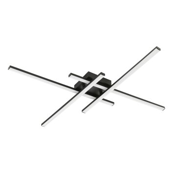 VASCELLA Plafonnier Luminaires Eglo LED Noir