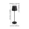 CABOZO Lampe à poser Luminaires Eglo LED Noir, Télécommandes