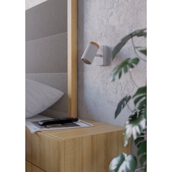 CONSUMA Spot de plafond, Applique murale Luminaires Eglo Brun, Blanc