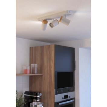 CONSUMA Plafonnier, Spot de plafond Luminaires Eglo Brun, Blanc