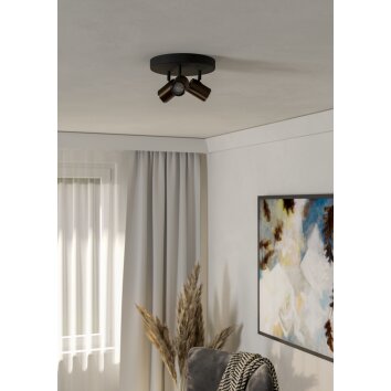 EGLO Plafonnier, Spot de plafond Luminaires Eglo Bronze, Noir