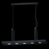 Suspension Eglo CALAMONA LED Noir, 6 lumières, Télécommandes, Changeur de couleurs