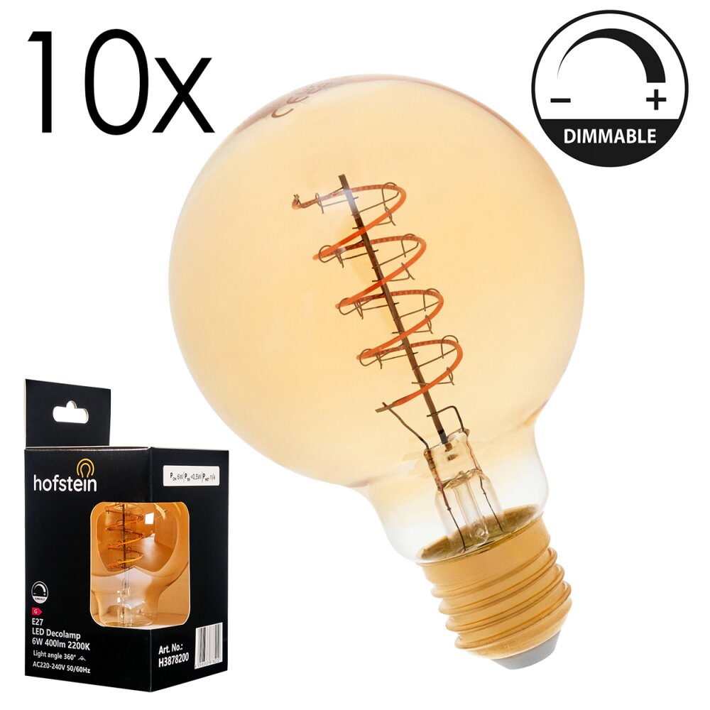 E27 6 Watt blanc chaud dimmable 400 Lumen main product photo
