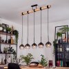 Koyoto Suspension, Boule lumineuse, Suspension Écru, Noir, 5 lumières