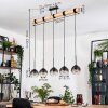 Koyoto Suspension, Boule lumineuse, Suspension Écru, Noir, 5 lumières
