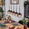 Koyoto Suspension, Boule lumineuse, Suspension Écru, Noir, 5 lumières