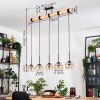 Koyoto Suspension, Boule lumineuse, Suspension Écru, Noir, 5 lumières