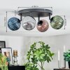Chehalis Plafonnier, Boule lumineuse Bleu, Vert, Cuivré, Fumé, 4 lumières