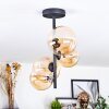 Chehalis Plafonnier, Boule lumineuse 33 cm Ambre, 4 lumières