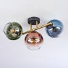Koyoto Plafonnier, Boule lumineuse Or, Noir, 3 lumières