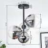 Chehalis Plafonnier, Boule lumineuse 33 cm Clair, Fumé, 4 lumières