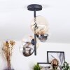 Chehalis Plafonnier, Boule lumineuse 33 cm Ambre, Clair, Fumé, 4 lumières