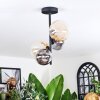 Chehalis Plafonnier, Boule lumineuse 33 cm Ambre, Clair, Fumé, 4 lumières